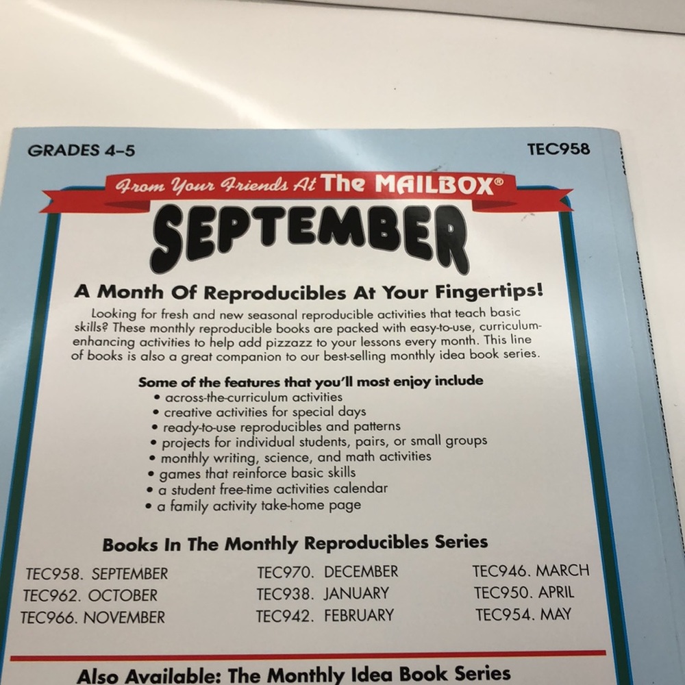 September Reproducible Activities Grades 4-5 - Picture 5 of 9